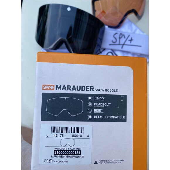 Spy MARAUDER Ski Snowboard Goggles - Zak Hale NEW - Picture 2 of 3
